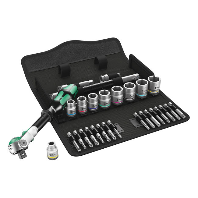 Wera Zyklop ratchet kit 29 pcs. 3/8" drive US sizes TOOLS SOCKET SET Wera
