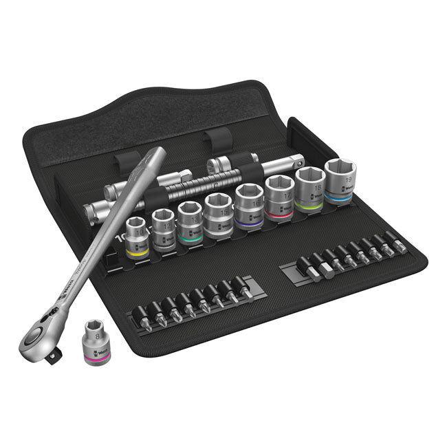 Wera Zyklop metal ratchet kit 29 pcs. 3/8" drive - Metric TOOLS SOCKET SET Wera