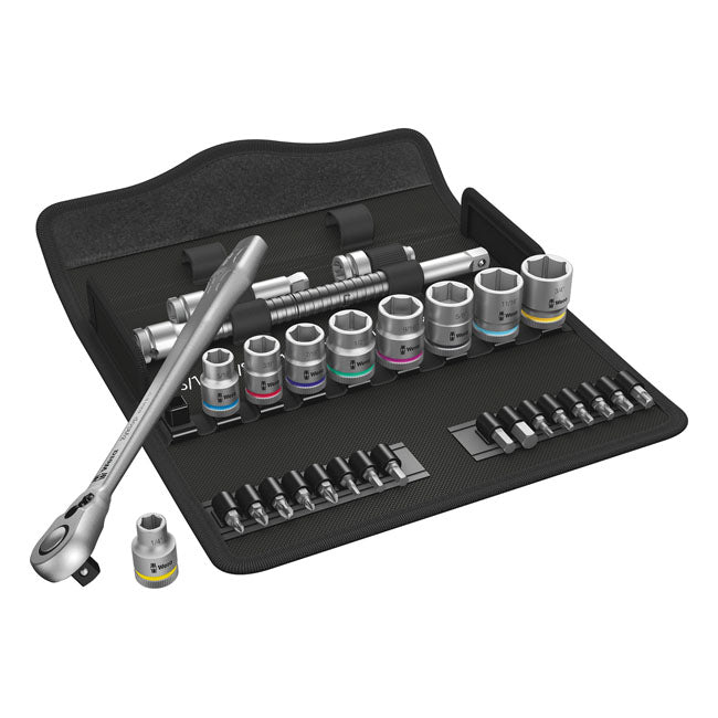 Wera Zyklop metal ratchet switch kit 3/8" drive - US sizes TOOLS SOCKET SET Wera