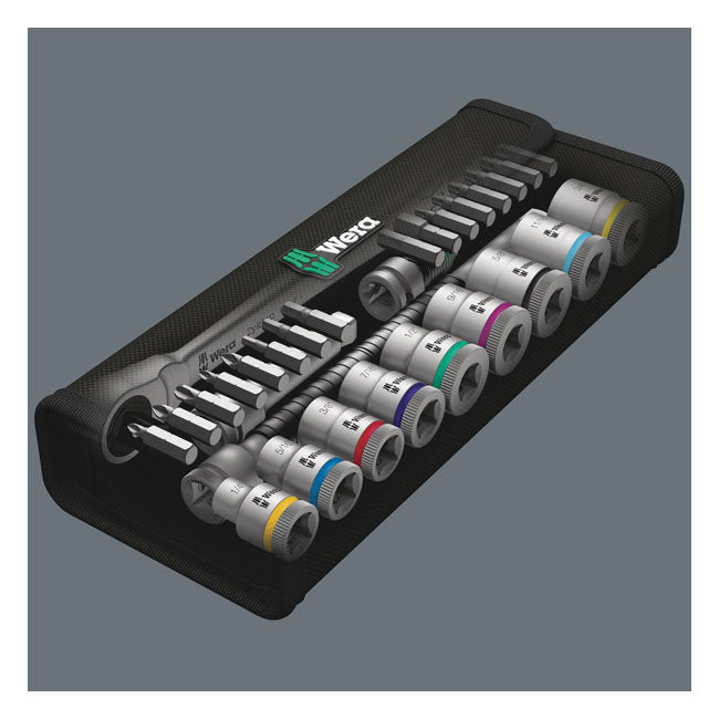 Wera Zyklop metal ratchet switch kit 3/8" drive - US sizes TOOLS SOCKET SET Wera