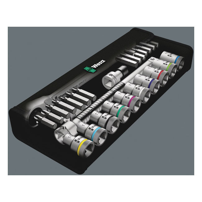 Wera Zyklop metal ratchet switch kit 1/2" drive Metric sizes TOOLS SOCKET SET Wera