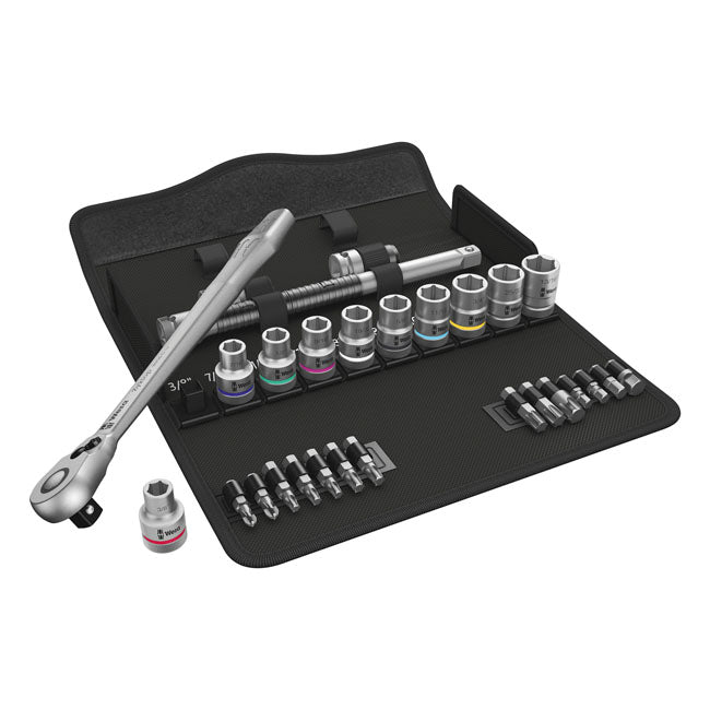 Wera Zyklop metal ratchet switch kit 1/2" drive US sizes TOOLS SOCKET SET Wera