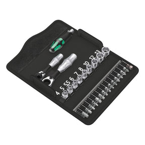 Wera Zyklop ratchet kit Kraftform Mini 2, 1/4" drive Metric TOOLS SOCKET SET Wera