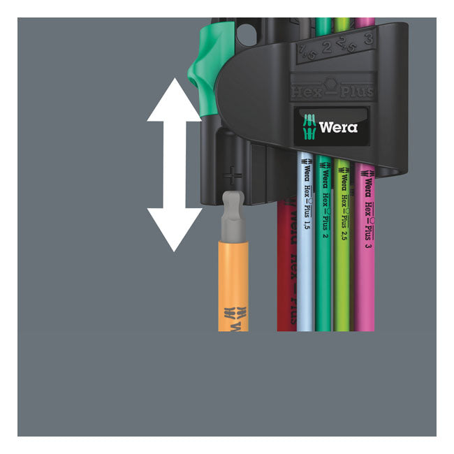 Wera hex key set multicolor Magnet - Metric Tools USA Wera