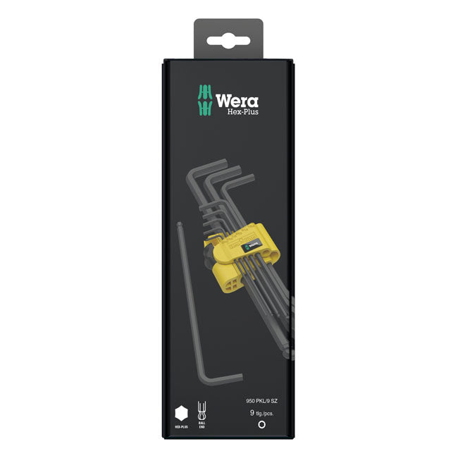 Wera hex key set blacklaser - US sizes Tools USA Wera