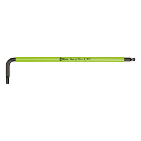 Wera hex key multicolor bright green - US sizes 3/32" Tools USA Wera