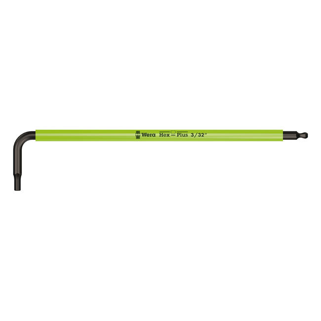 Wera hex key multicolor bright green - US sizes 3/32" Tools USA Wera