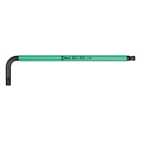 Wera hex key multicolor turquoise - US sizes 1/4" Tools USA Wera