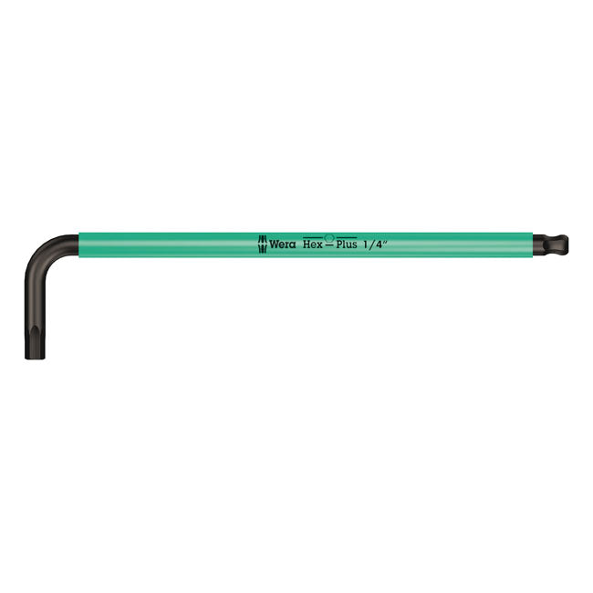 Wera hex key multicolor turquoise - US sizes 1/4" Tools USA Wera