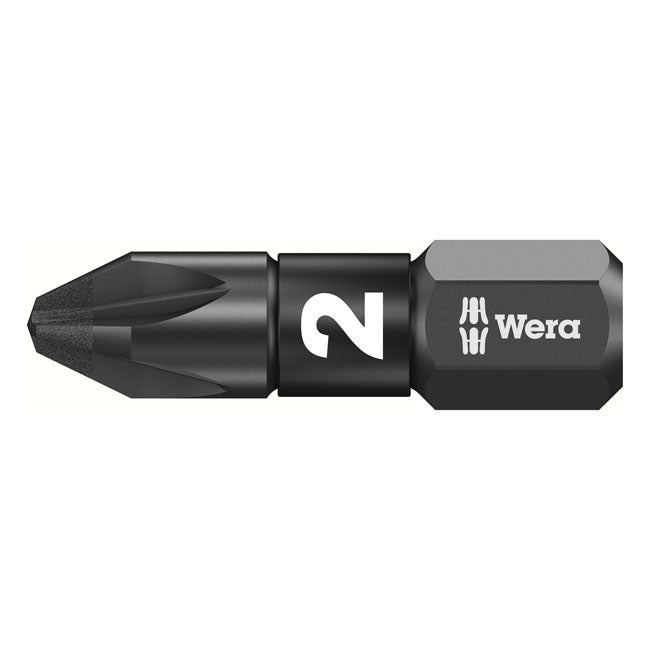 Wera 1/4" bit for Pozidriv screws Impaktor PZ2 WORKSHOP MISC Wera