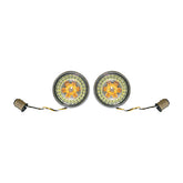 Custom Dynamics ProBeam® Amber/White Front LED Bullet Turn Signals - Harley Davidson & Indian Turn Signals Inserts Custom Dynamics