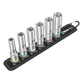 Wera, socket belt with 1/2" drive hex deep sockets - Metric WORKSHOP MISC Wera