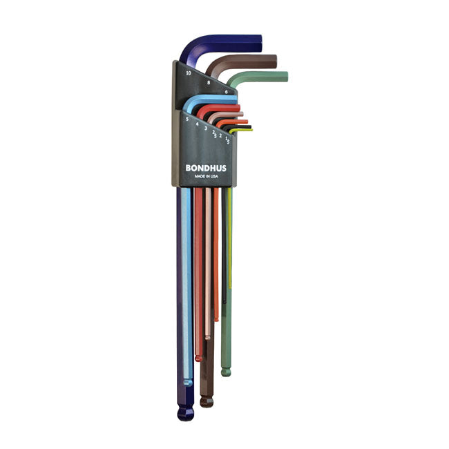 Bondhus, ColorGuard™ allen head/ball-end L-wrench set metric Tools Bondhus