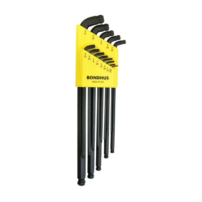 Bondhus, Stubby allen head / ball-end wrench set, US sizes Tools Bondhus