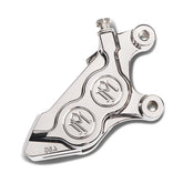 4 Piston Direct Bolt-On Front Caliper Right, Chrome - Touring & Softail & Sportster Brake Calipers Performance Machine