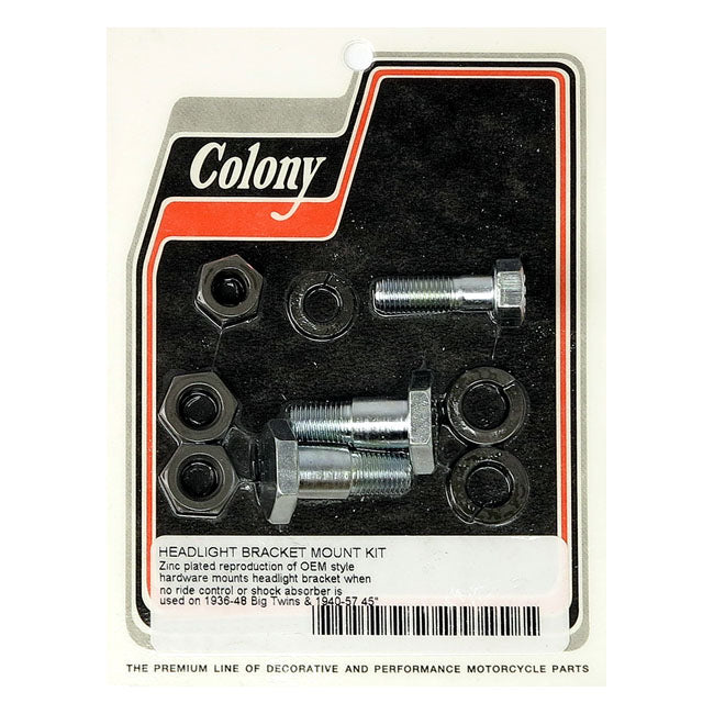 Colony, headlamp bracket mount kit HEADLAMP BRACKETS Colony