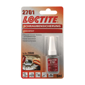 Loctite 2701 red, threadlocker 5cc THREADLOCKERS Loctite