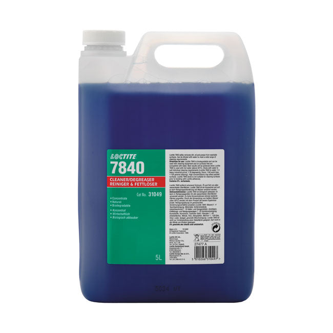 Loctite 7840, large surface cleaner. 5L BIKE CLEANERS AND POLISHING Loctite