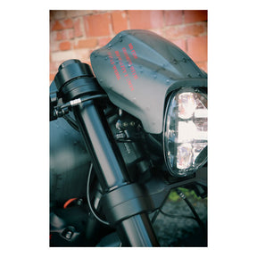 Cult-Werk, front turn signal brackets. Black TURN SIGNALS MOUNTS Cult Werk