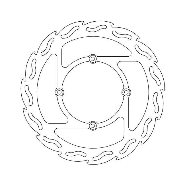 Moto-Master Flame series fixed brake rotor BRAKE ROTORS Moto Master