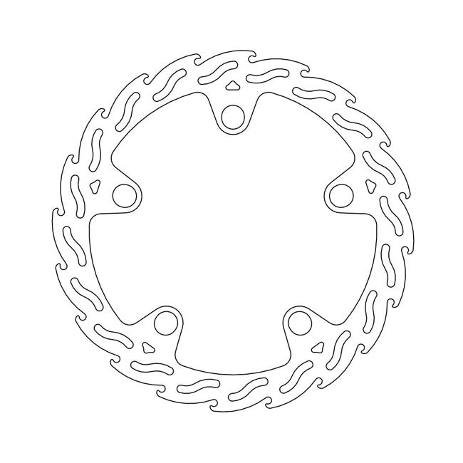 Moto-Master Flame series fixed brake rotor BRAKE ROTORS Moto Master