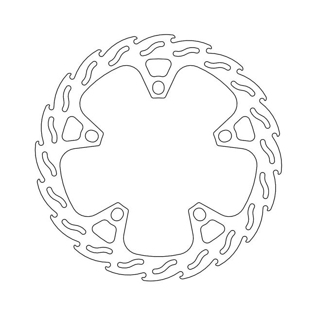 Moto-Master Flame series fixed brake rotor BRAKE ROTORS Moto Master