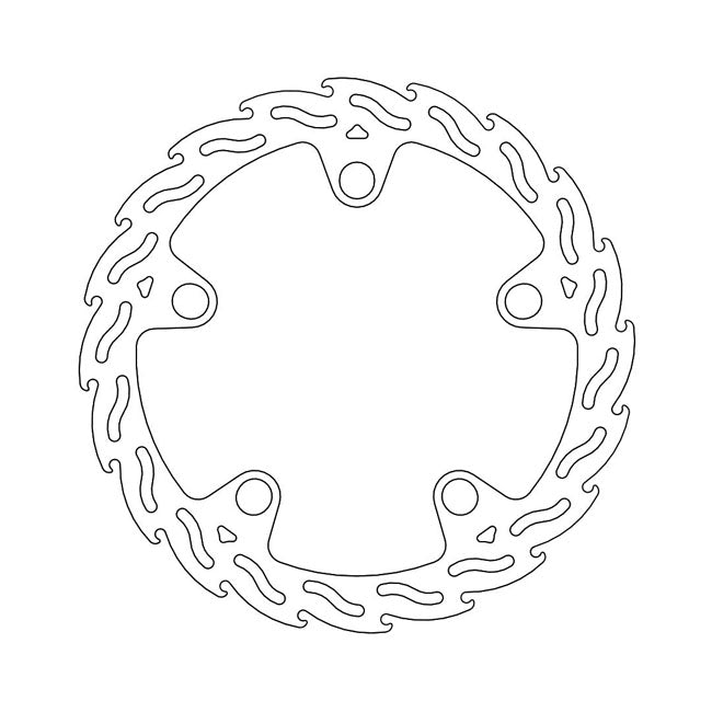 Moto-Master Flame series fixed brake rotor BRAKE ROTORS Moto Master