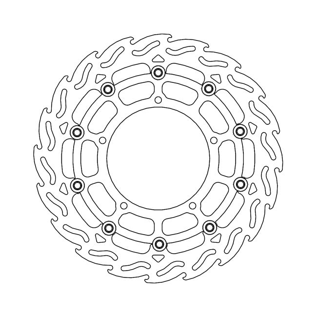Moto-Master Flame series floating brake rotor BRAKE ROTORS Moto Master