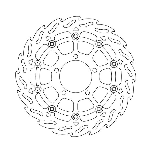 Moto-Master Flame series floating brake rotor BRAKE ROTORS Moto Master
