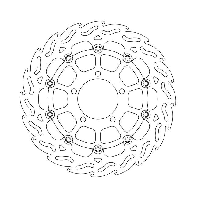 *6 DAYS EXTRA TRANSIT TIME* Moto-Master Flame series floating brake rotor BRAKE ROTORS Moto Master