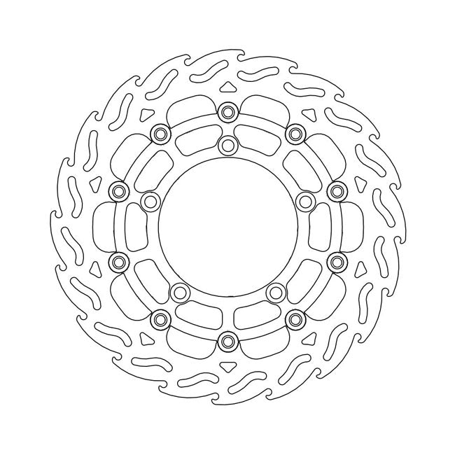 Moto-Master Flame series floating brake rotor BRAKE ROTORS Moto Master