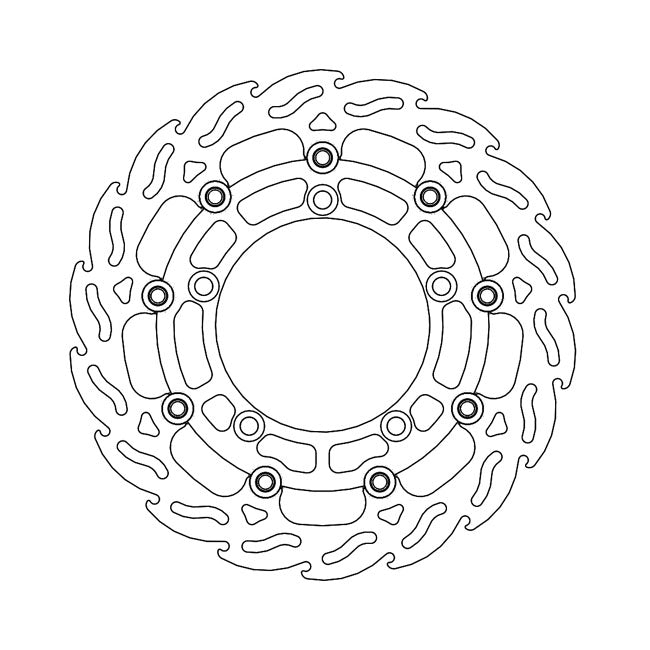 Moto-Master Flame series floating brake rotor BRAKE ROTORS Moto Master