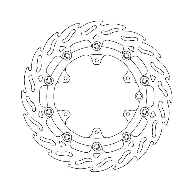 Moto-Master Flame series floating brake rotor BRAKE ROTORS Moto Master