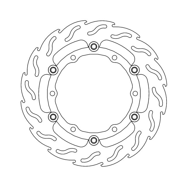 Moto-Master Flame series floating brake rotor BRAKE ROTORS Moto Master