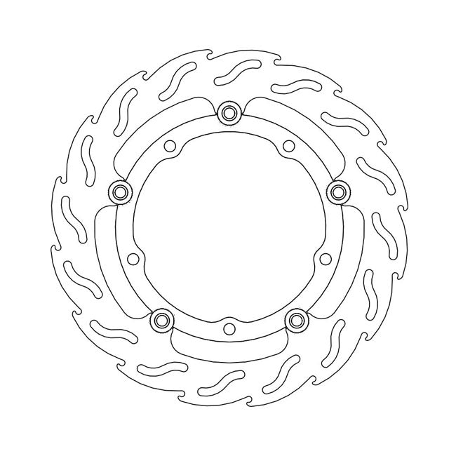 Moto-Master Flame series floating brake rotor BRAKE ROTORS Moto Master
