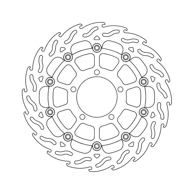 Moto-Master Flame series floating brake rotor BRAKE ROTORS Moto Master