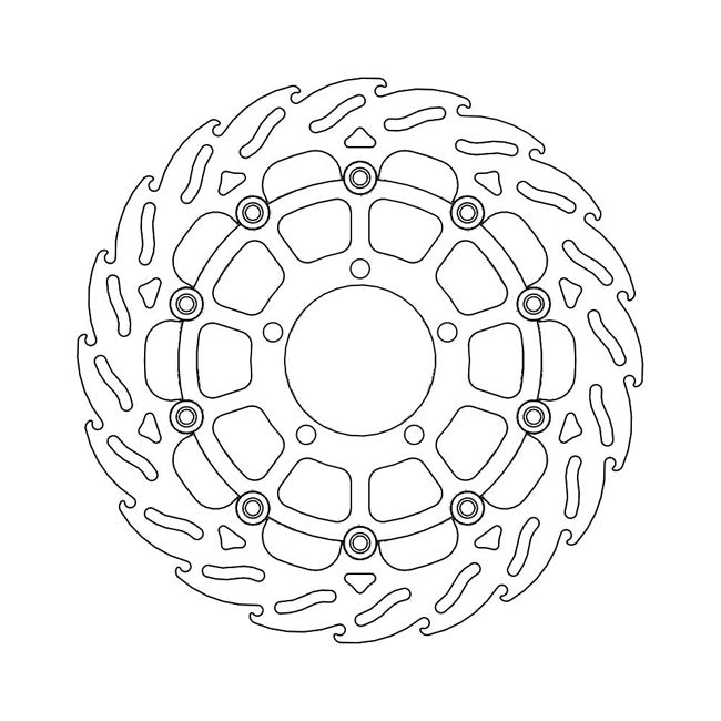 Moto-Master Flame series floating brake rotor BRAKE ROTORS Moto Master