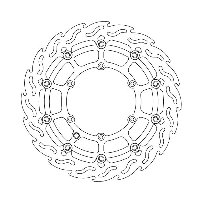 *6 DAYS EXTRA TRANSIT TIME* Moto-Master Flame series floating brake rotor BRAKE ROTORS Moto Master