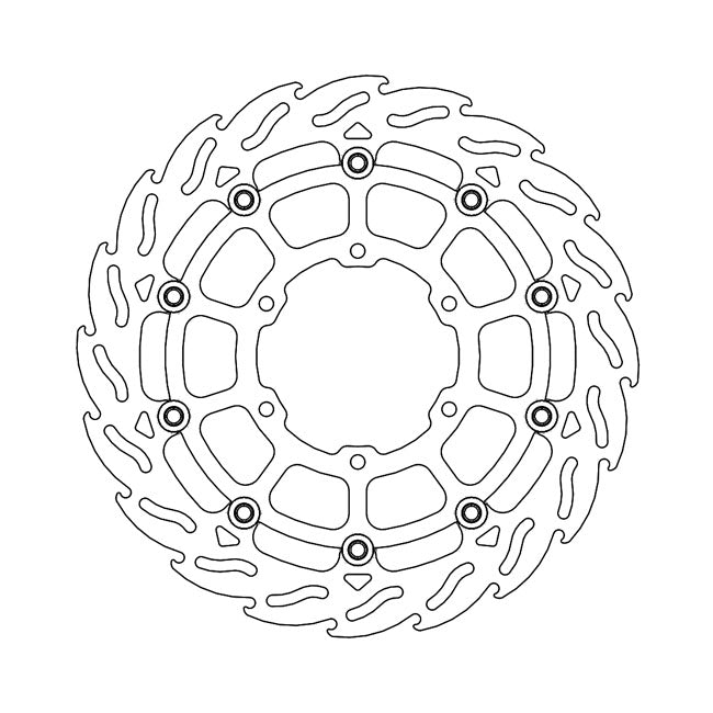 Moto-Master Flame series floating brake rotor BRAKE ROTORS Moto Master