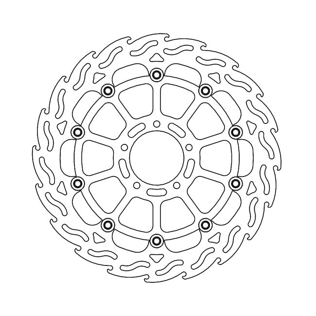 Moto-Master Flame series floating brake rotor BRAKE ROTORS Moto Master