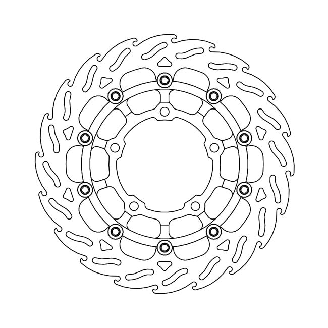 Moto-Master Flame series floating brake rotor BRAKE ROTORS Moto Master