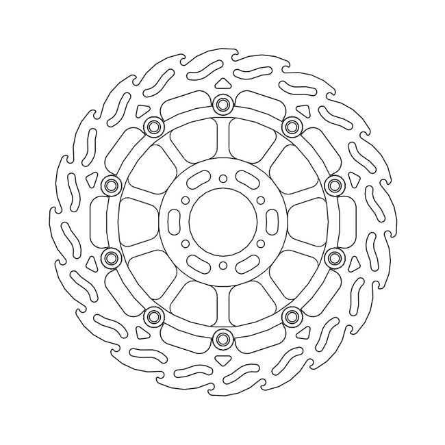 *6 DAYS EXTRA TRANSIT TIME* Moto-Master Flame series floating brake rotor BRAKE ROTORS Moto Master
