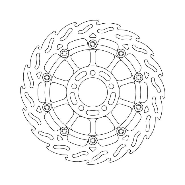 Moto-Master Flame series floating brake rotor BRAKE ROTORS Moto Master