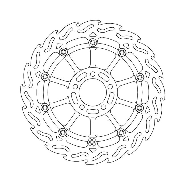 *6 DAYS EXTRA TRANSIT TIME* Moto-Master Flame series floating brake rotor BRAKE ROTORS Moto Master