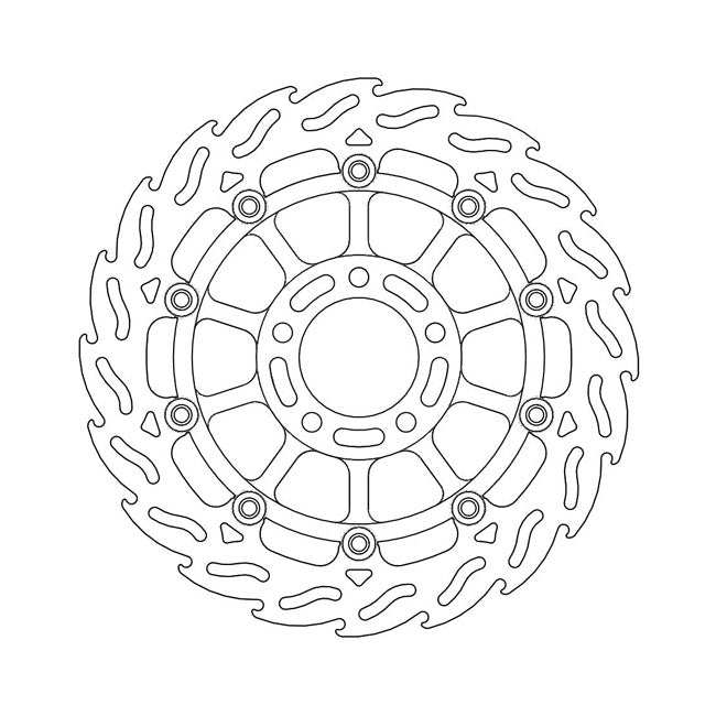 Moto-Master Flame series floating brake rotor BRAKE ROTORS Moto Master