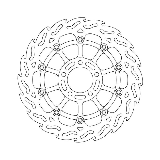 Moto-Master Flame series floating brake rotor BRAKE ROTORS Moto Master
