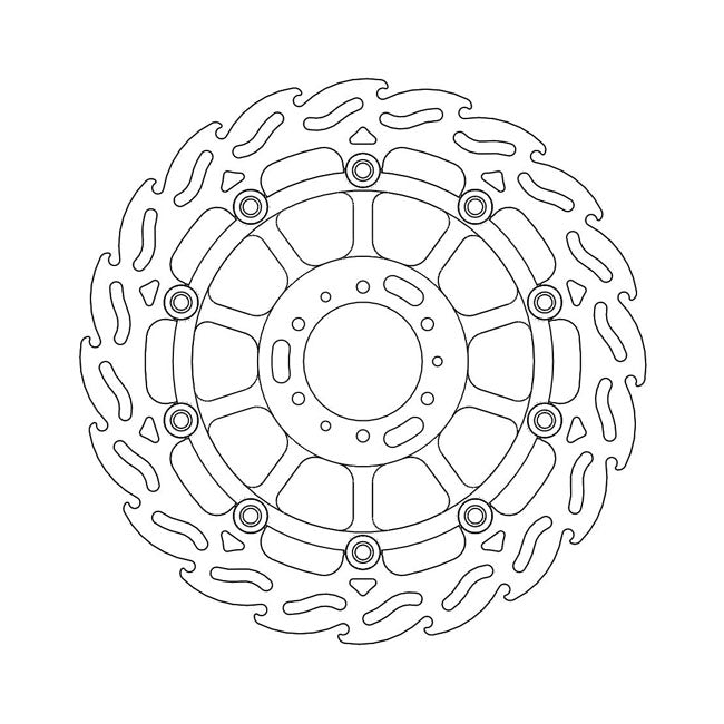 *6 DAYS EXTRA TRANSIT TIME* Moto-Master Flame series floating brake rotor BRAKE ROTORS Moto Master
