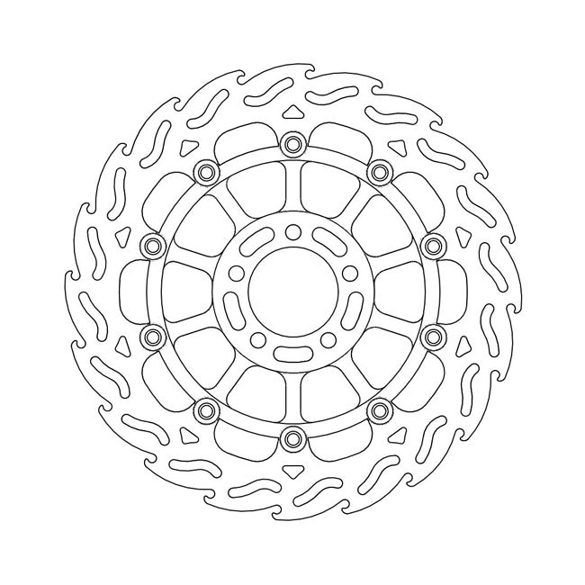 Moto-Master Flame series floating brake rotor BRAKE ROTORS Moto Master