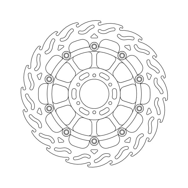 Moto-Master Flame series floating brake rotor BRAKE ROTORS Moto Master