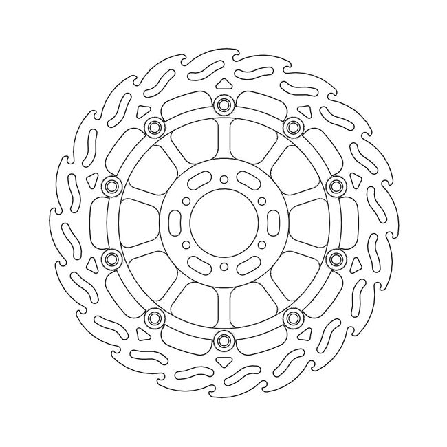 Moto-Master Flame series floating brake rotor BRAKE ROTORS Moto Master